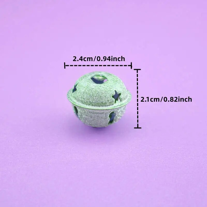 10kom višebojno zvono od 24 mm za kućni vrt Svadbena zabava Pribor za ukrašavanje božićnog drvca DIY ručno izrađene naušnice Lopta za rukotvorine