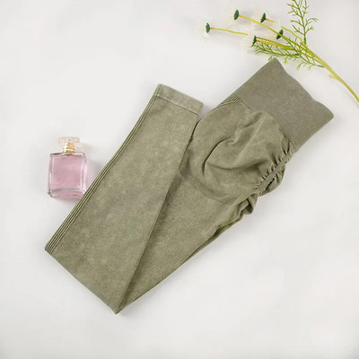 SVOKOR Wash Sportski set za žene 2PC bešavna odijela za jogu Fitness majica dugih rukava s dizanjem guze za vježbanje Aktivna odjeća