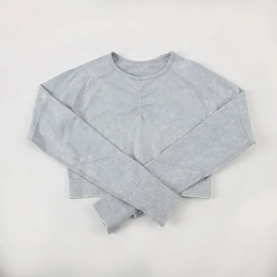 SVOKOR Wash Sportski set za žene 2PC bešavna odijela za jogu Fitness majica dugih rukava s dizanjem guze za vježbanje Aktivna odjeća