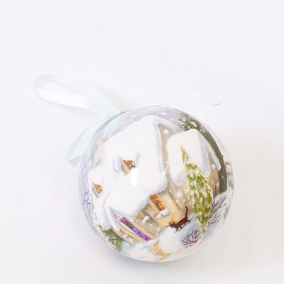 1Gb Ziemassvētku eglīšu dekoru bumbiņu rotājumi Ziemassvētku eglīšu rotaļlietas piekārtiem bumbu sniegavīriem mājas ballītes rotājums Jaungada dāvana