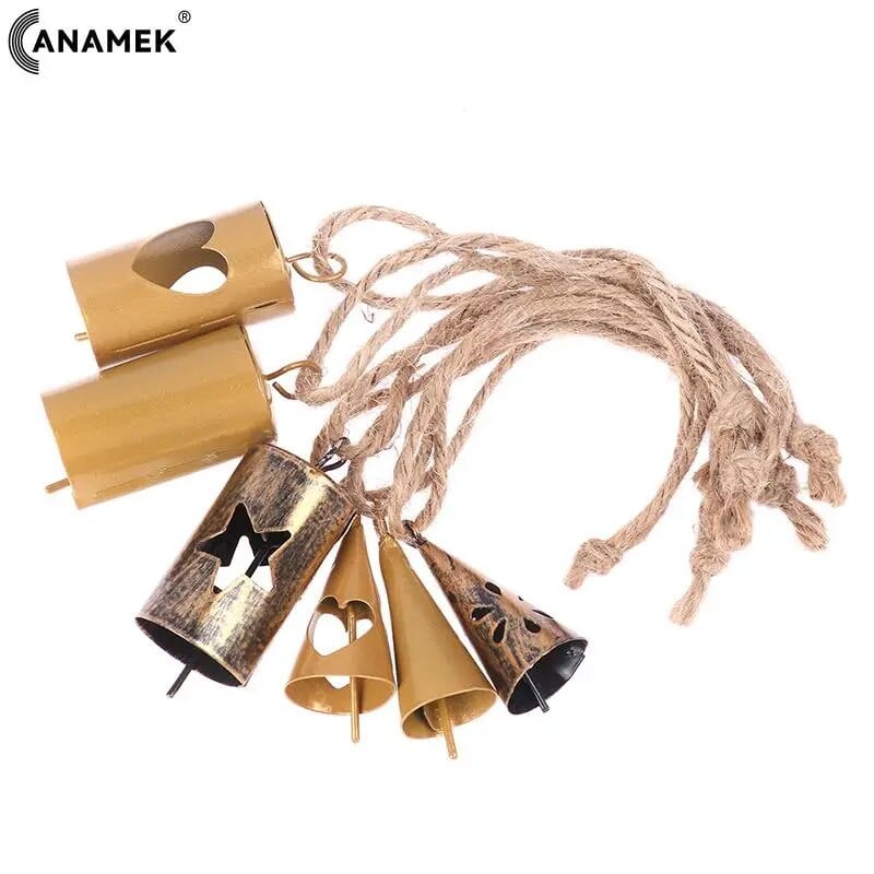 1 ks rustikálny vintage zvonček s jasným zvukom, zvončeky proti strate, mini zvončeky, remeslá na vianočnú záhradnú párty so zvieratami, farmu