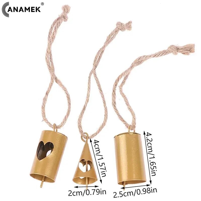 1 ks rustikálny vintage zvonček s jasným zvukom, zvončeky proti strate, mini zvončeky, remeslá na vianočnú záhradnú párty so zvieratami, farmu