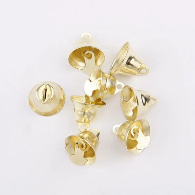 12/14/16/21/26 mm zlatno željezno vakuumsko božićno otvoreno zvono, privjesak, ručno rađeni dodaci za DIY rukotvorine