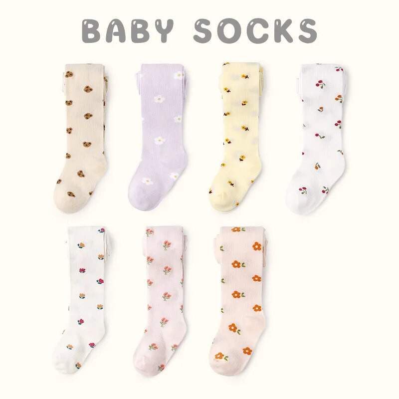 Najlonke za djevojčice Ljeto Proljeće Čarape Odjeća Šuplje najlonske čarape za malu djecu Mrežaste čarape iz crtanih filmova Mrežaste najlonske čarape koje dišu