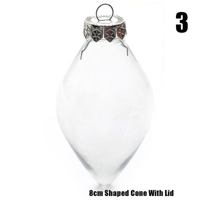 Prozirna plastična kuglica za božićni ukras, prozirna plastična viseća kuglica, blagdanski ukrasni poklon