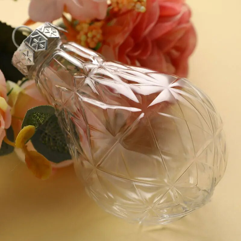Prozirna plastična kuglica za božićni ukras, prozirna plastična viseća kuglica, blagdanski ukrasni poklon
