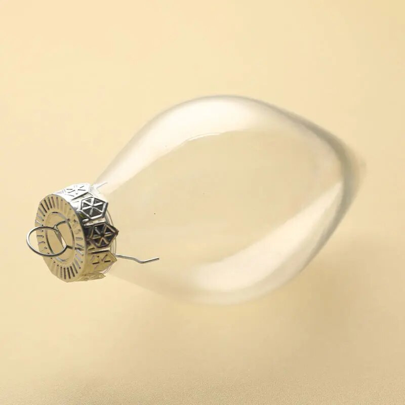 Prozirna plastična kuglica za božićni ukras, prozirna plastična viseća kuglica, blagdanski ukrasni poklon