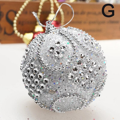 Božićno drvce s kamenčićima Viseće kuglice Privjesci Božićna okrugla kuglica Ukrasi za božićno drvce Novogodišnji ukrasi Poklon za djecu