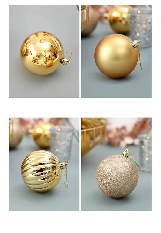 Ziemassvētku eglītes neplīstoši rotājumi Ziemassvētku balles Ziemassvētku brīvdienu un ballīšu rotājumiem Komplekts 34 ar 4 cm