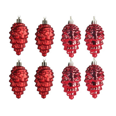 8pcs/set Pinecine Božićna kuglica Privjesak Božićno drvce Viseći ukras Noel Navidad Dekoracija za kućne ukrase božićnog drvca