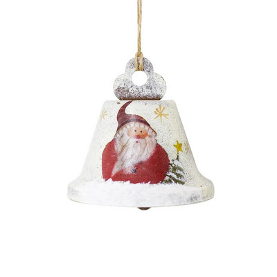 Naujovė nudažytas Kalėdų varpo eglutės papuošimas Išskirtinis geležies meno ornamentas Kalėdų vakarėlis pakabinamas pakabukas namų dekoravimo dovanos