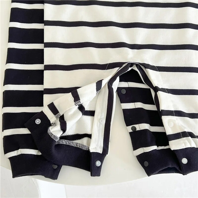 Jesenska odjeća za bebe Kombinezoni s korejskim prugama za djevojčice i dječake Slatki medo Hlače za novorođenče Bodi za dojenčad Široka odjeća za malu djecu