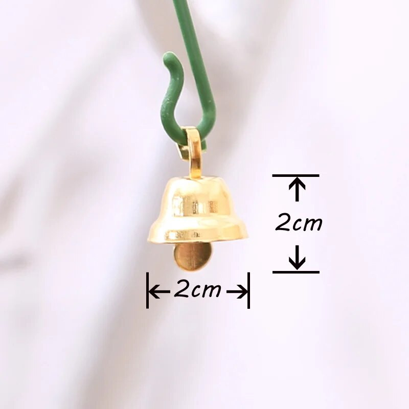(10vnt./pak.) Maži mini skambučiai auksiniai sidabriniai metaliniai vestuviniai kalėdiniai papuošimai priedai rankdarbiams, pasidaryk pats