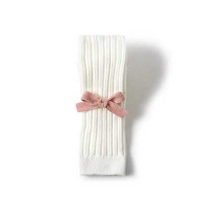 Slatke dječje tajice s mašnom za djevojčice Pamuk, dojenčad, mala djeca, novorođeni dječaci, jednobojne čarape, dječje 0-5T, rebraste zimske najlonke