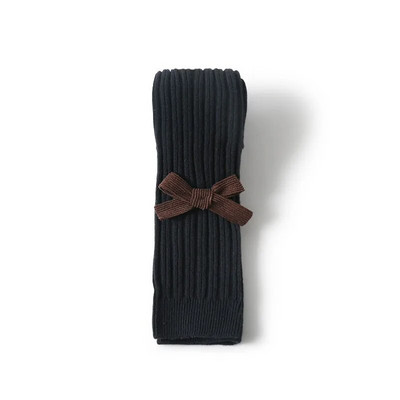 Slatke dječje tajice s mašnom za djevojčice Pamuk, dojenčad, mala djeca, novorođeni dječaci, jednobojne čarape, dječje 0-5T, rebraste zimske najlonke