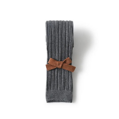 Slatke dječje tajice s mašnom za djevojčice Pamuk, dojenčad, mala djeca, novorođeni dječaci, jednobojne čarape, dječje 0-5T, rebraste zimske najlonke