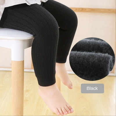 Tople tajice od flisa za djevojčice Zimske tajice za djevojčice Rebraste hlače za malu djecu Čarape Jesenske najlonke Dječja odjeća 0-6 godina