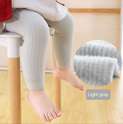 Tople tajice od flisa za djevojčice Zimske tajice za djevojčice Rebraste hlače za malu djecu Čarape Jesenske najlonke Dječja odjeća 0-6 godina