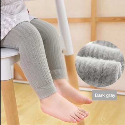 Tople tajice od flisa za djevojčice Zimske tajice za djevojčice Rebraste hlače za malu djecu Čarape Jesenske najlonke Dječja odjeća 0-6 godina