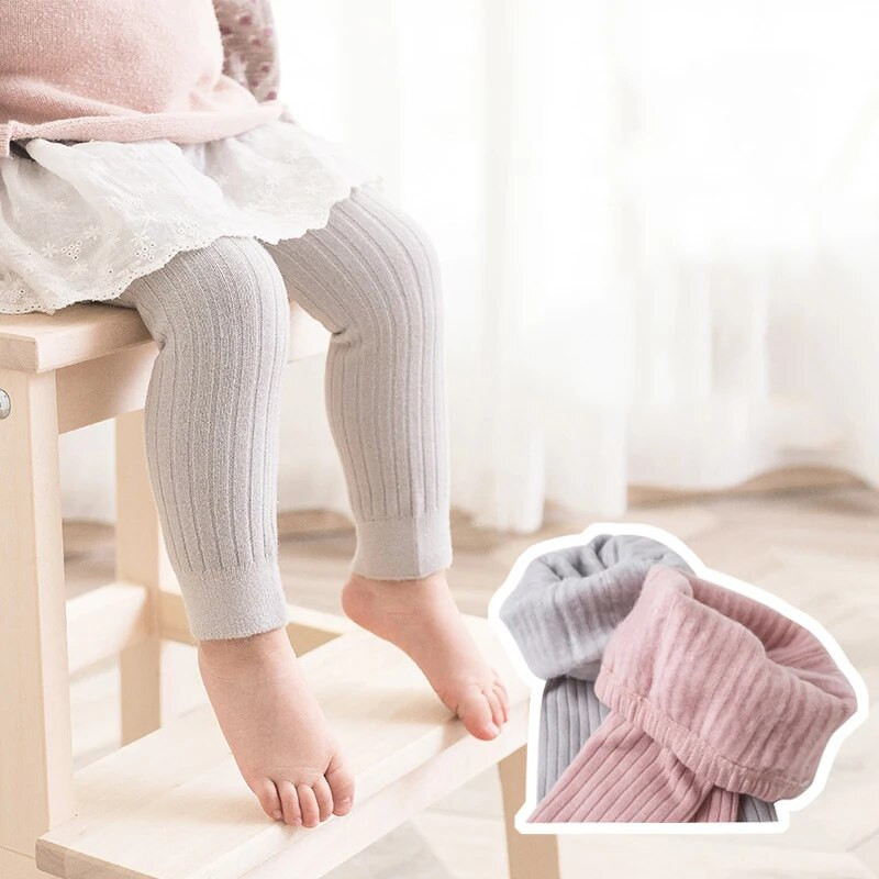 Tople tajice od flisa za djevojčice Zimske tajice za djevojčice Rebraste hlače za malu djecu Čarape Jesenske najlonke Dječja odjeća 0-6 godina