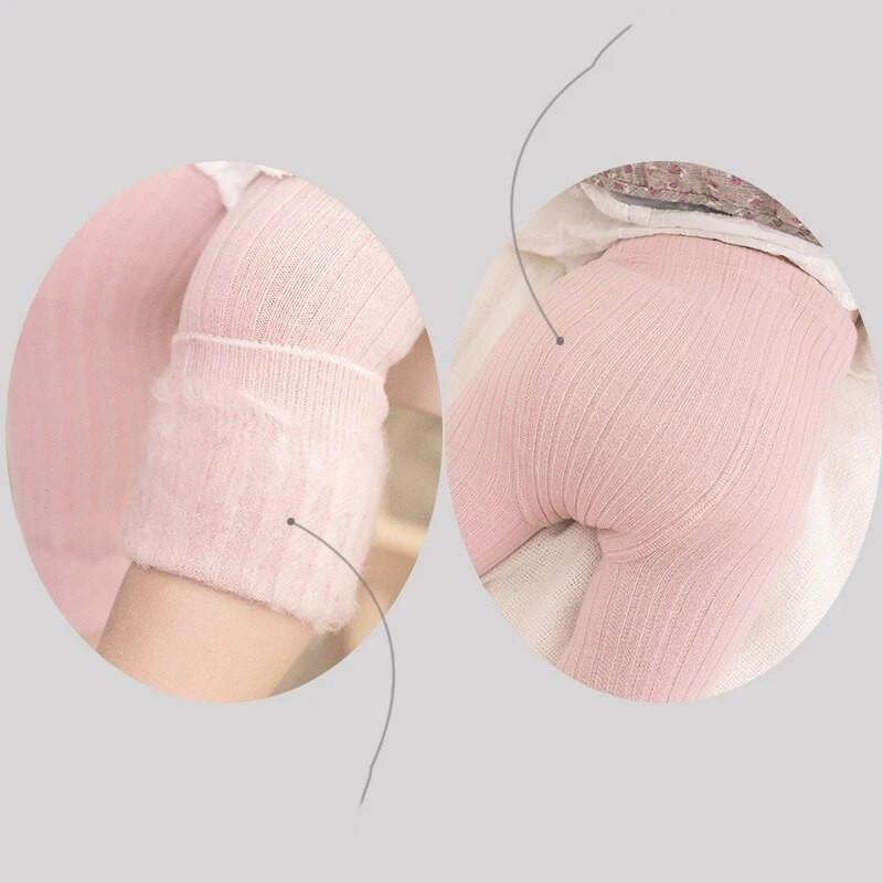 Tople tajice od flisa za djevojčice Zimske tajice za djevojčice Rebraste hlače za malu djecu Čarape Jesenske najlonke Dječja odjeća 0-6 godina