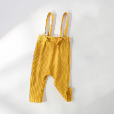 Naujagimio antblauzdžiai kelnės Tvirtas elastingumas briaunoti PP korėjietiški rūbai 0-3 metų berniukui mergaitei mielas kombinezonas kelnės kelnės
