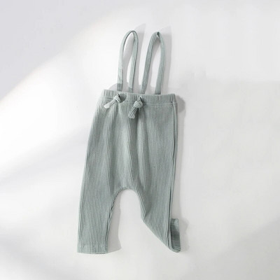 Naujagimio antblauzdžiai kelnės Tvirtas elastingumas briaunoti PP korėjietiški rūbai 0-3 metų berniukui mergaitei mielas kombinezonas kelnės kelnės