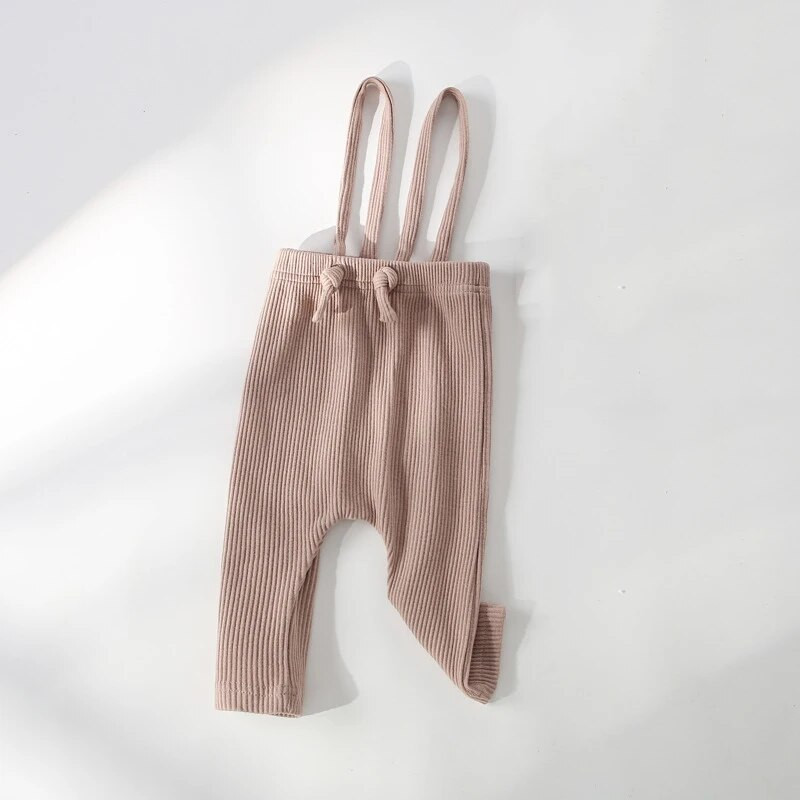 Naujagimio antblauzdžiai kelnės Tvirtas elastingumas briaunoti PP korėjietiški rūbai 0-3 metų berniukui mergaitei mielas kombinezonas kelnės kelnės