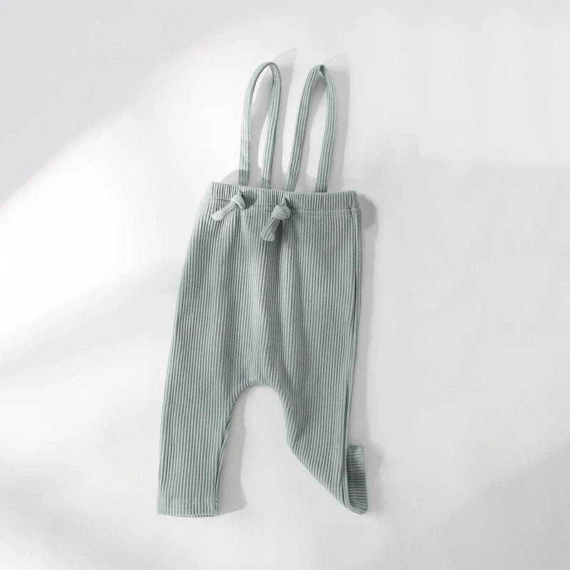 Naujagimio antblauzdžiai kelnės Tvirtas elastingumas briaunoti PP korėjietiški rūbai 0-3 metų berniukui mergaitei mielas kombinezonas kelnės kelnės