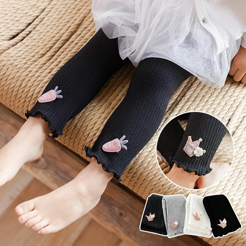 Proljeće i jesen Djevojačke tajice za djevojčice Laganice slatkiša za djevojčice Elastične dječje hlače Dječje rebraste tajice Odjeća