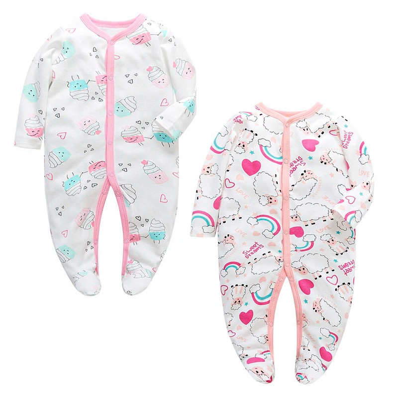 Pidžame za novorođenčad pamučne štrample odjeća za dječake kombinezone štrample za bebe bebe kombinezon odjeća za nedonoščad