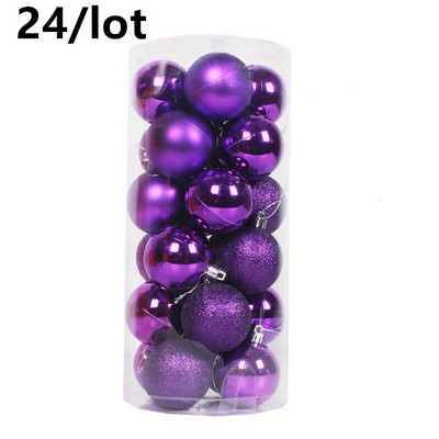 Navidad Pribor za dekoraciju zabava 3 cm 24 komada Božićne kuglice Božićno drvce Viseći ukrasi Ukrasi za dom Kuglica kuglica Nova godina