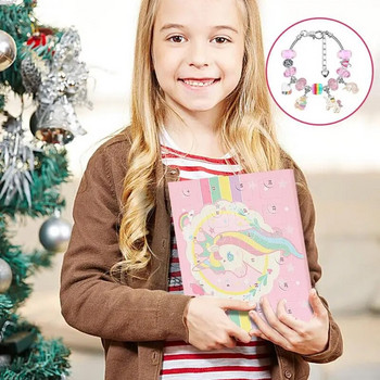 Χριστουγεννιάτικο Κοσμήματα Advent Calendar Μοναδικά κρεμαστά κορίτσια Χριστουγεννιάτικη αντίστροφη μέτρηση Ημερολόγιο Δώρα κοσμημάτων για κορίτσια Μπροστινό ημερολόγιο ενηλίκων