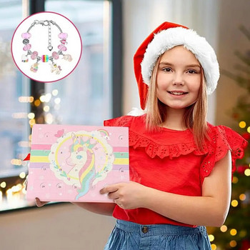 Χριστουγεννιάτικο Κοσμήματα Advent Calendar Μοναδικά κρεμαστά κορίτσια Χριστουγεννιάτικη αντίστροφη μέτρηση Ημερολόγιο Δώρα κοσμημάτων για κορίτσια Μπροστινό ημερολόγιο ενηλίκων