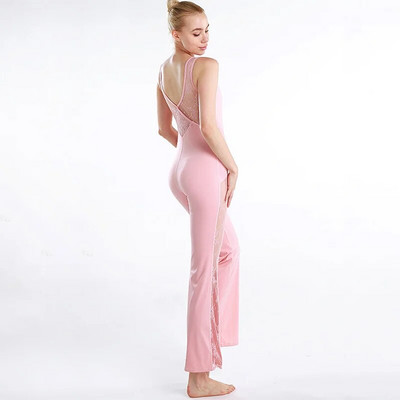 Sporta tērpi Jogas tērpi Komplekts Apģērbs Fitnesa kombinezons Sporta apģērbs Sievietēm Trenažieru zāle Skriešana Treniņš Sportisks tērps Sievietēm 09