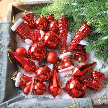 Χριστουγεννιάτικες μπάλες 1κουτιού Υψηλής ποιότητας κρεμαστό χριστουγεννιάτικο δέντρο Χριστουγεννιάτικη κρεμαστή μπάλα για πάρτι για το σπίτι 2023 Δώρο Πρωτοχρονιάς Noel Navidad