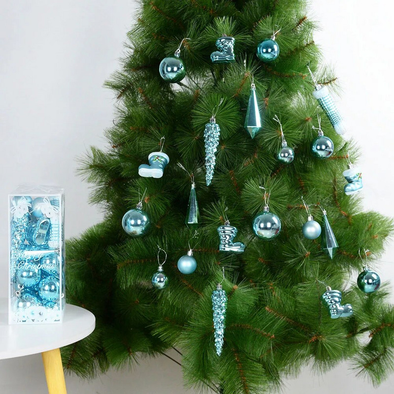 1 kutija Božićne kuglice Visokokvalitetni privjesak za božićno drvce Božićna viseća kuglica Dekoracija kućne zabave Poklon za Novu 2023. godinu Noel Navidad