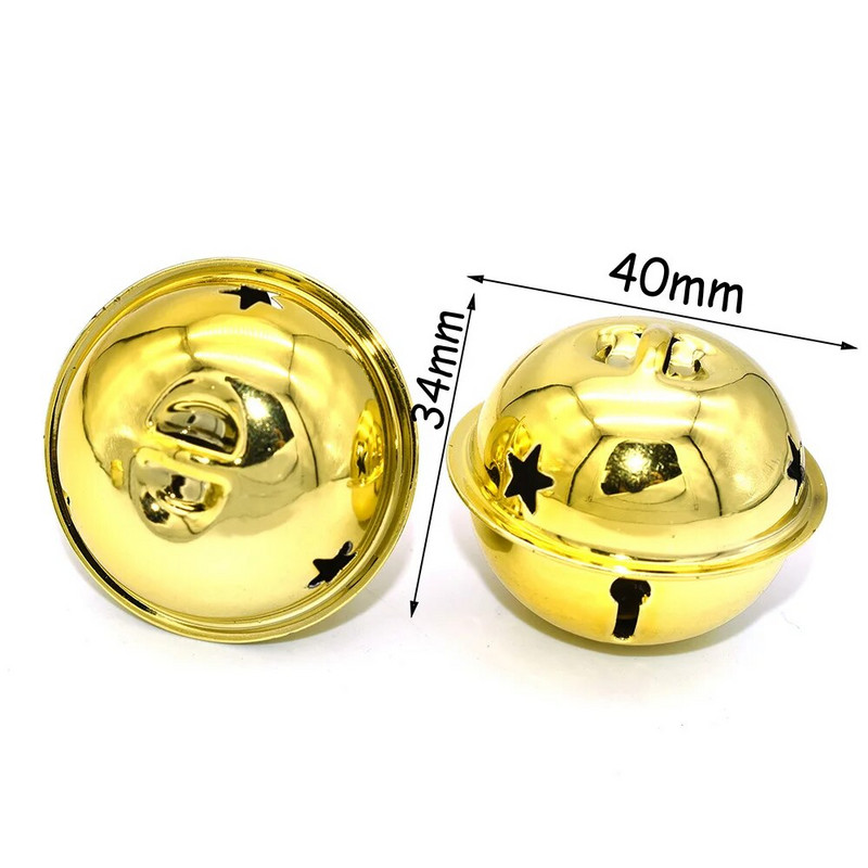 Jingle Bell võlusid suur kuldne kelluke jõulukell Vastupidavad kellad Dekoratsiooniehted Ripatskellad kassi kaelarihma jõuludeks