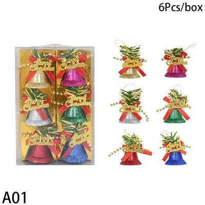 Privjesak za božićno drvce Božićni ukrasi Šarena zvona Mali privjesci Božićni ukrasi Kupujte dodatke za ukrašavanje trgovačkog centra
