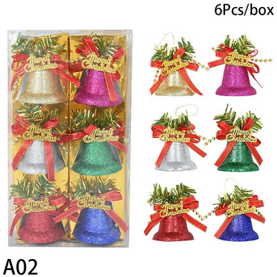 Privjesak za božićno drvce Božićni ukrasi Šarena zvona Mali privjesci Božićni ukrasi Kupujte dodatke za ukrašavanje trgovačkog centra