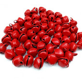 100 komada Božićna zvona jarkih boja od 6 mm, privlačna metalna zvona za vjetar, izrada ukrasnih zvona za zabavu