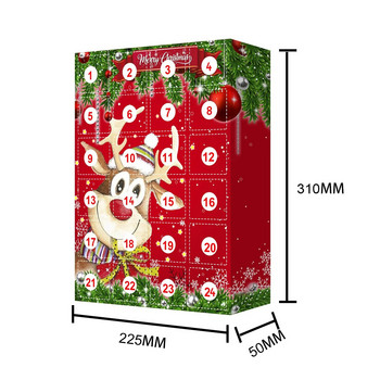 2024 Christmas Advent Countdown Calendar Στολίδια 24 ημερών Mystery μενταγιόν για τα Χριστούγεννα Navidad Παιδικά δώρα Χριστουγεννιάτικη διακόσμηση d4