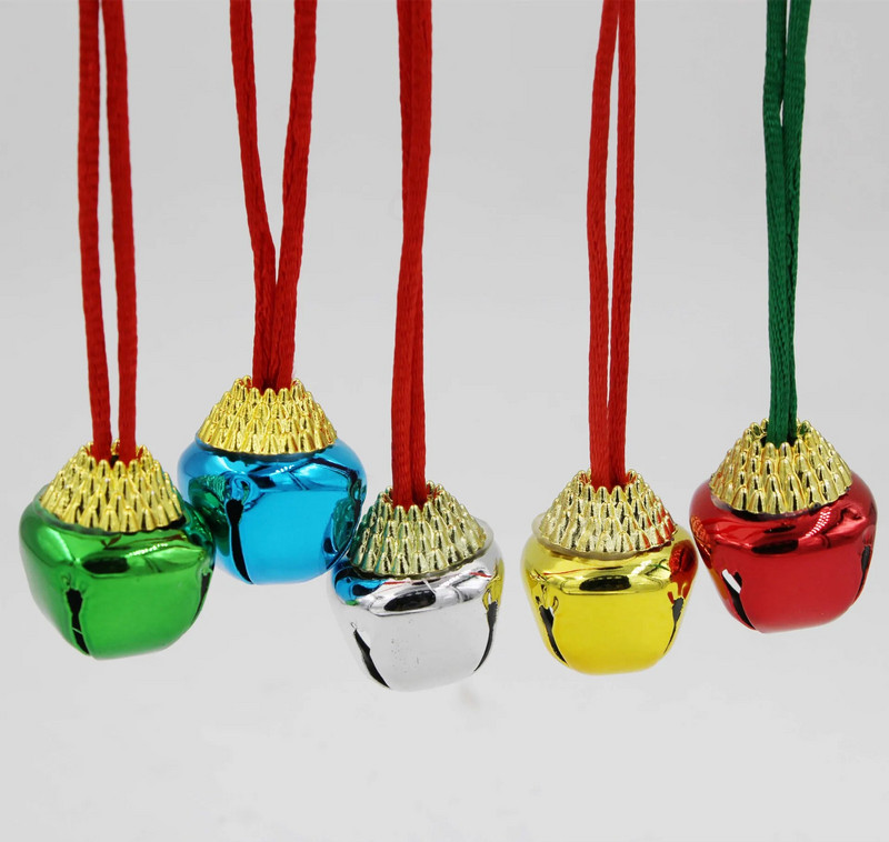 15gab 20mm 25mm Ziemassvētku zvana piekariņš Ziemassvētku eglīte, piekarināma krusta zvani, dekori, metāls, Ziemassvētku atmosfēra mājas festivālam