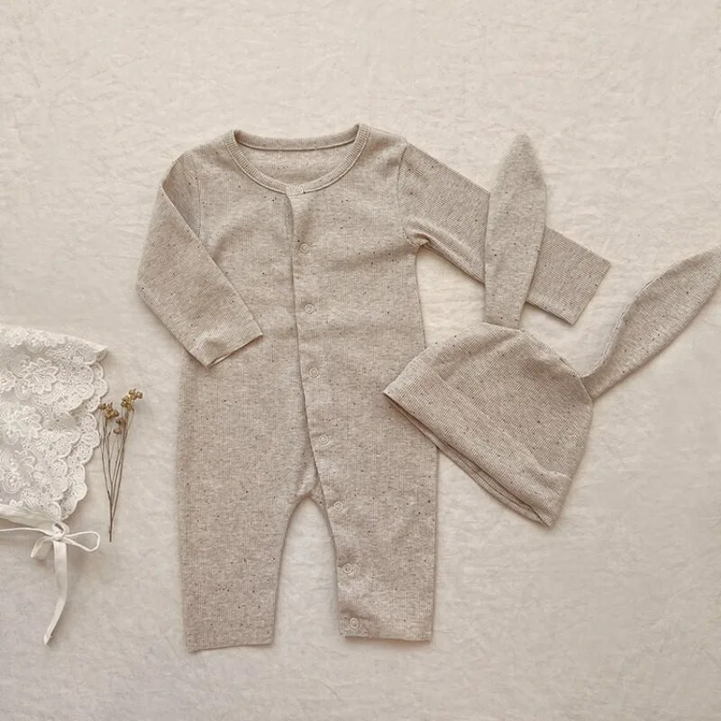 0-24M Újszülött Gyerek Kisfiú Lány Ruhák Hosszú ujjú Pamut Baba Nyomtató Aranyos Édes Jumpsuit New Born Fényképészeti Outfit