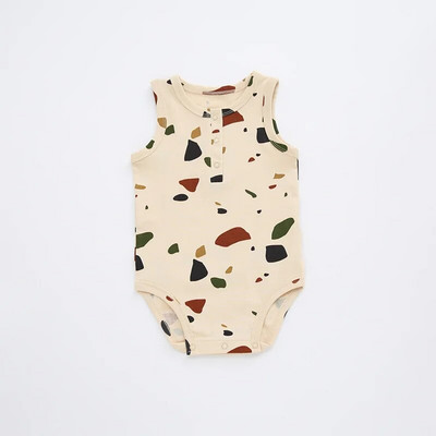 0-24M Novorođenčad Dječaci Odjeća za djevojčice Ljetne pamučne dječje štrample bez rukava Kombinezon s otvorenim ramenima Odjeća za novorođenčad