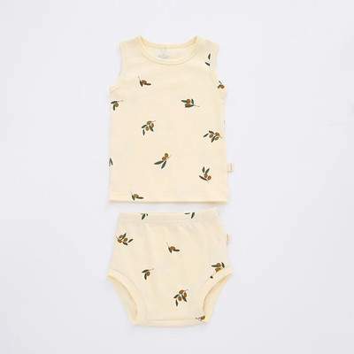 0-24M Novorođenčad Dječaci Odjeća za djevojčice Ljetne pamučne dječje štrample bez rukava Kombinezon s otvorenim ramenima Odjeća za novorođenčad