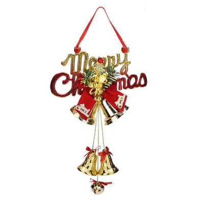 Ziemassvētku rotājumi Eņģeļu zvani Dekorācijas Piekaramie rotājumi Dzinēja zvani Ornaments Bowknot Ziemassvētku eglīšu zvani piekarināmi dāvana