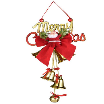 Ziemassvētku rotājumi Eņģeļu zvani Dekorācijas Piekaramie rotājumi Dzinēja zvani Ornaments Bowknot Ziemassvētku eglīšu zvani piekarināmi dāvana