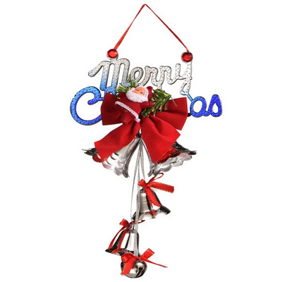 Ziemassvētku rotājumi Eņģeļu zvani Dekorācijas Piekaramie rotājumi Dzinēja zvani Ornaments Bowknot Ziemassvētku eglīšu zvani piekarināmi dāvana