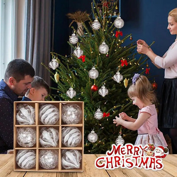 Χριστουγεννιάτικη μπάλα στολίδι Μεγάλα μενταγιόν κρεμαστά χριστουγεννιάτικα δέντρα Χιονονιφάδα Χαρούμενα Χριστούγεννα Διακόσμηση σπιτιού για το δώρο για το νέο έτος 2024